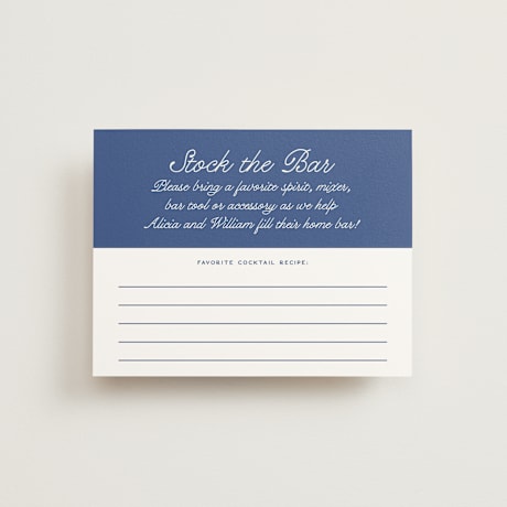 Bridal Shower Insert Cards