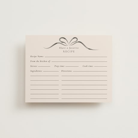 Bridal Shower Insert Cards