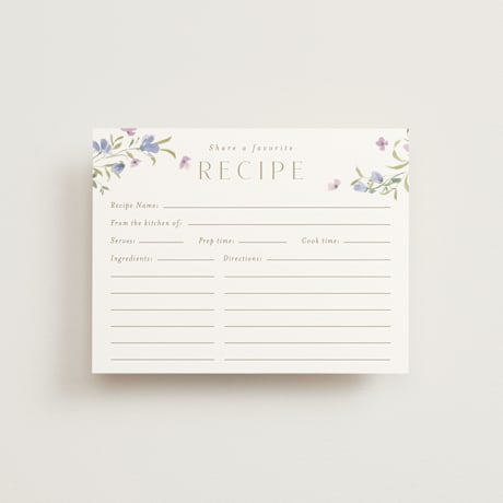 Bridal Shower Insert Cards