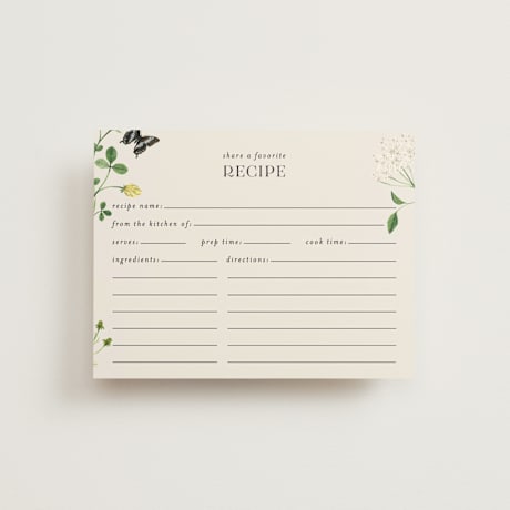 Bridal Shower Insert Cards