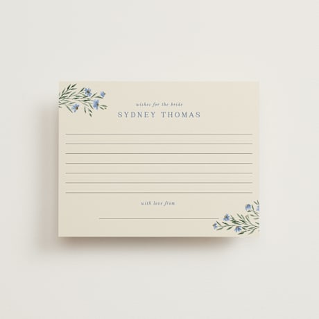 Bridal Shower Insert Cards