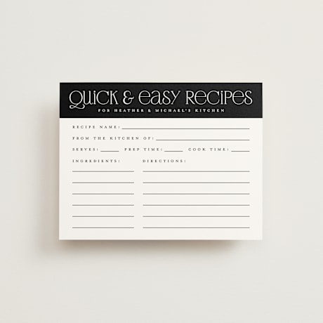 Bridal Shower Insert Cards