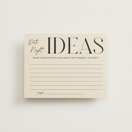 Bridal Shower Insert Cards