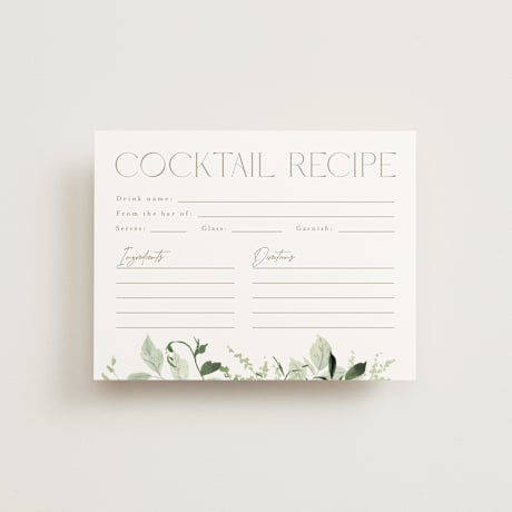 Bridal Shower Insert Cards