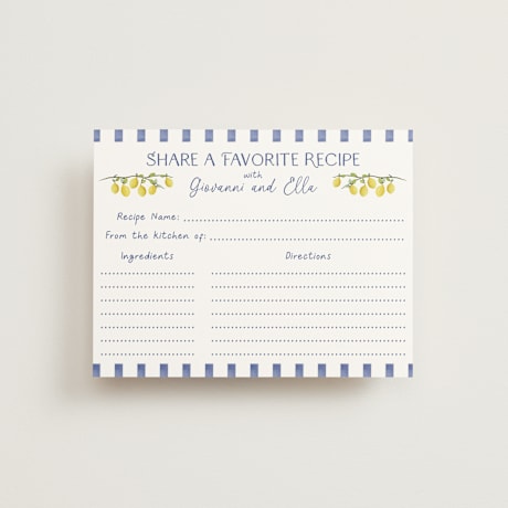 Bridal Shower Insert Cards