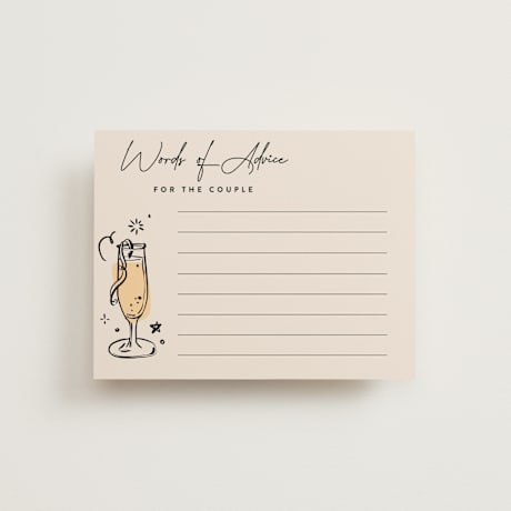 Bridal Shower Insert Cards