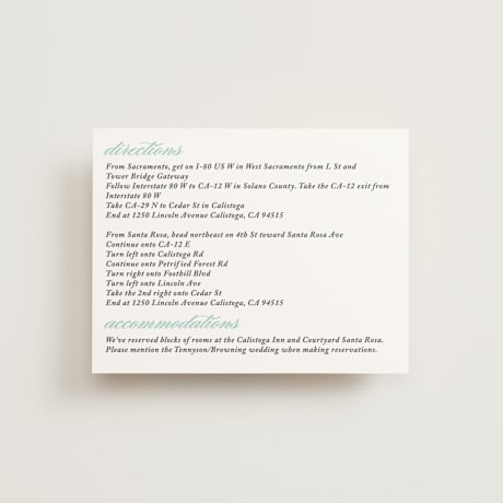 Direction Cards