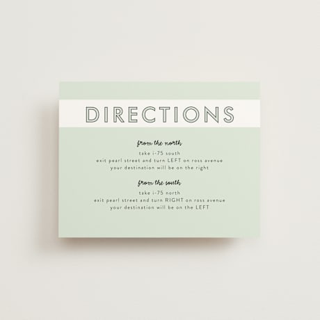 Direction Cards