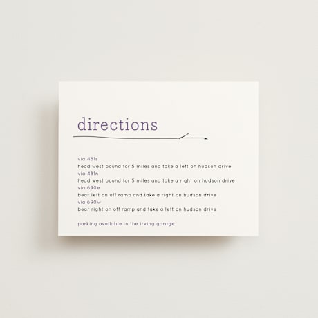 Direction Cards