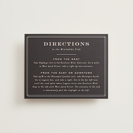 Direction Cards