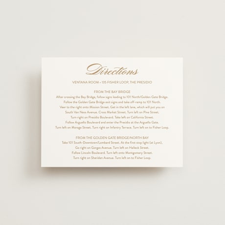 Direction Cards