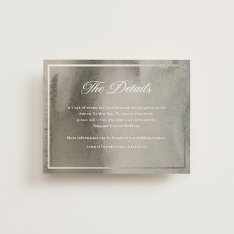 Foil-Pressed Direction Cards