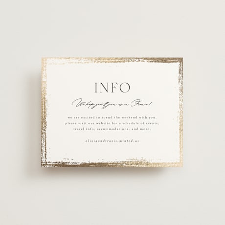 Foil-Pressed Direction Cards
