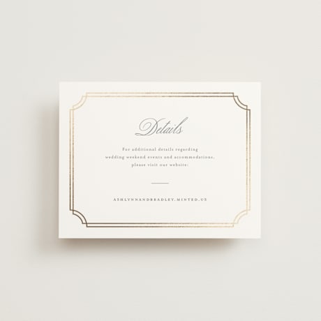 Foil-Pressed Direction Cards