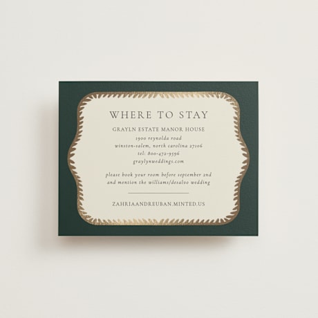 Foil-Pressed Direction Cards