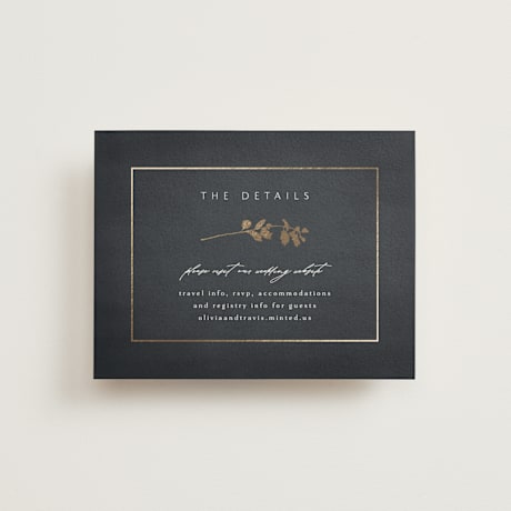 Foil-Pressed Direction Cards