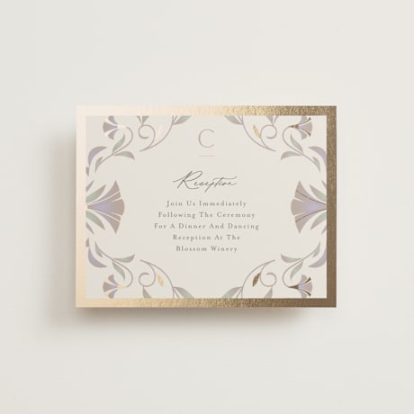 Foil-Pressed Reception Cards