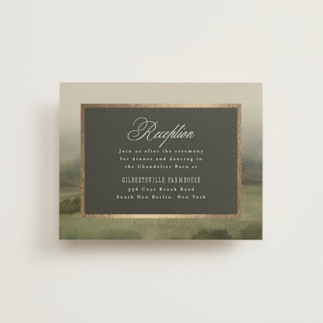 Foil-Pressed Reception Cards