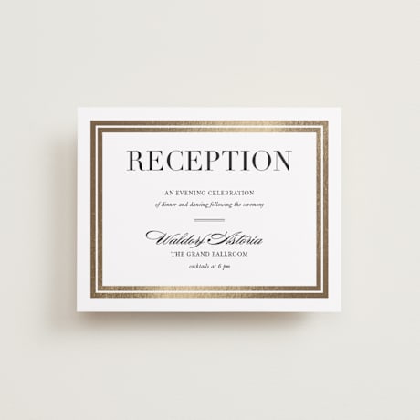 Foil-Pressed Reception Cards