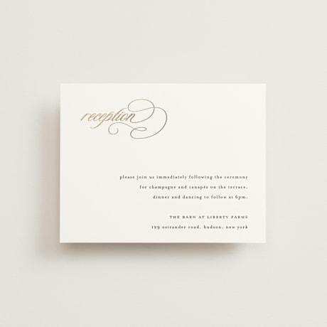 Foil-Pressed Reception Cards