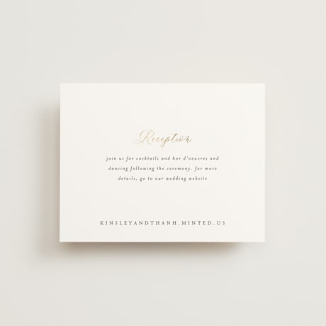 Foil-Pressed Reception Cards
