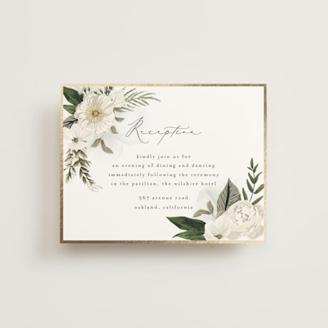 Foil-Pressed Reception Cards