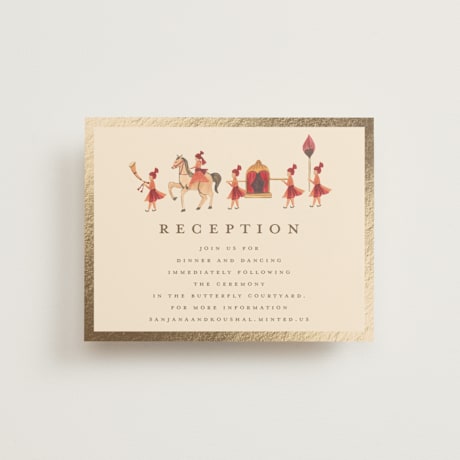 Foil-Pressed Reception Cards