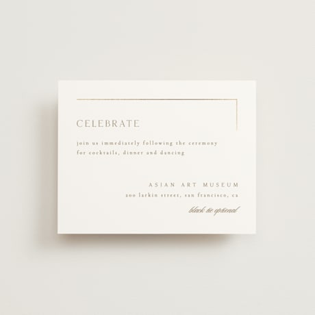 Foil-Pressed Reception Cards