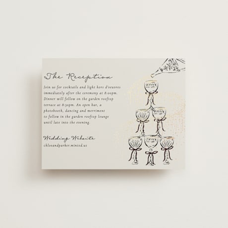 Foil-Pressed Reception Cards