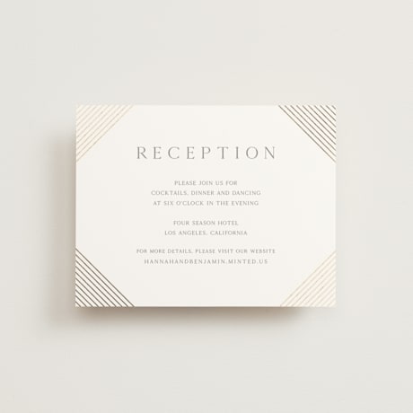 Foil-Pressed Reception Cards