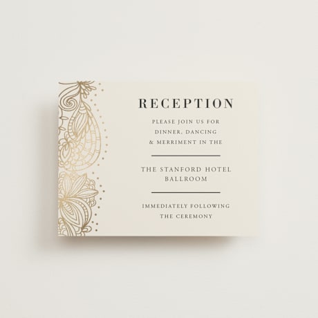 Foil-Pressed Reception Cards