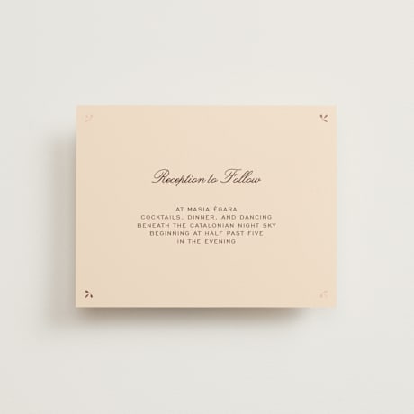 Foil-Pressed Reception Cards