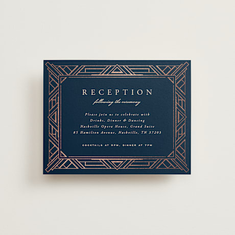 Foil-Pressed Reception Cards