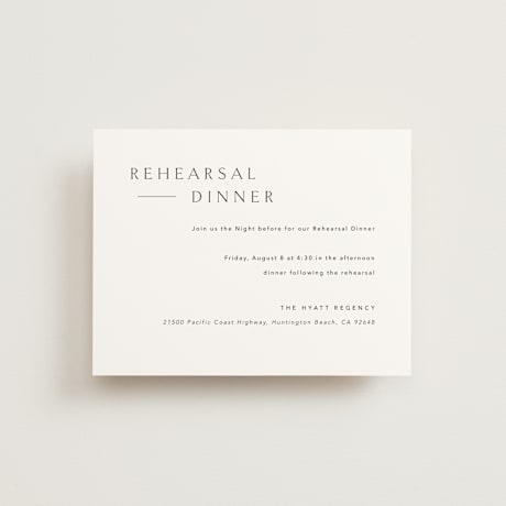 Rehearsal Dinner Cards