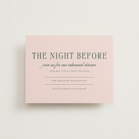 Rehearsal Dinner Cards