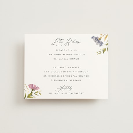 Rehearsal Dinner Cards