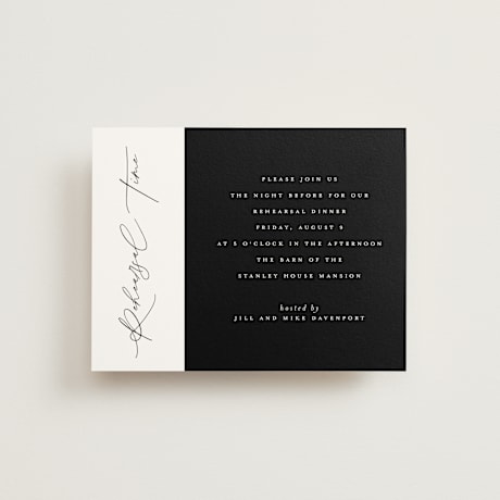 Rehearsal Dinner Cards