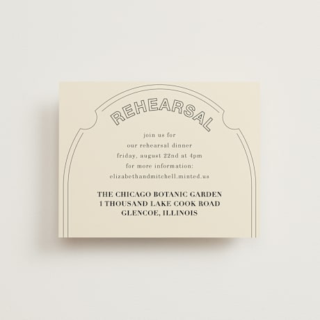 Rehearsal Dinner Cards