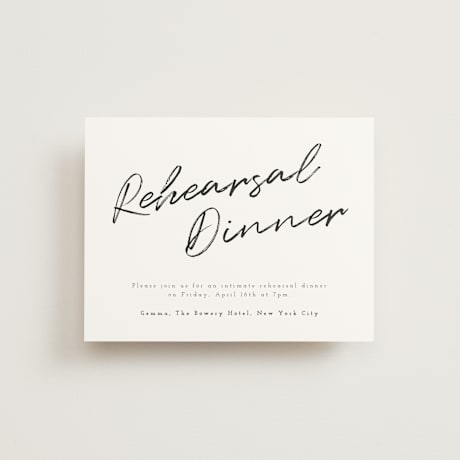 Rehearsal Dinner Cards