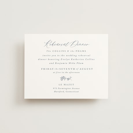 Rehearsal Dinner Cards