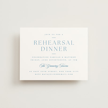 Rehearsal Dinner Cards