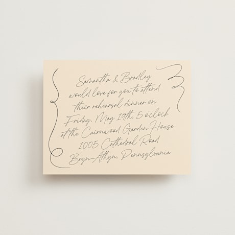 Rehearsal Dinner Cards