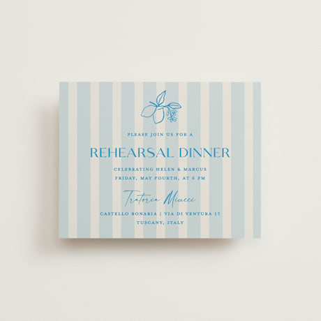 Rehearsal Dinner Cards