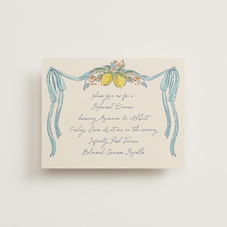 Rehearsal Dinner Cards