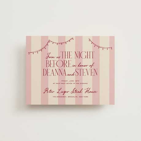 Rehearsal Dinner Cards