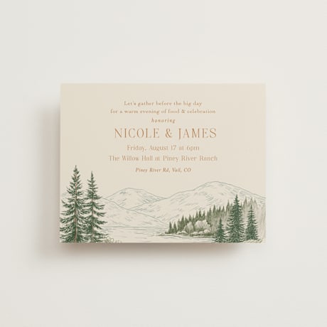 Rehearsal Dinner Cards