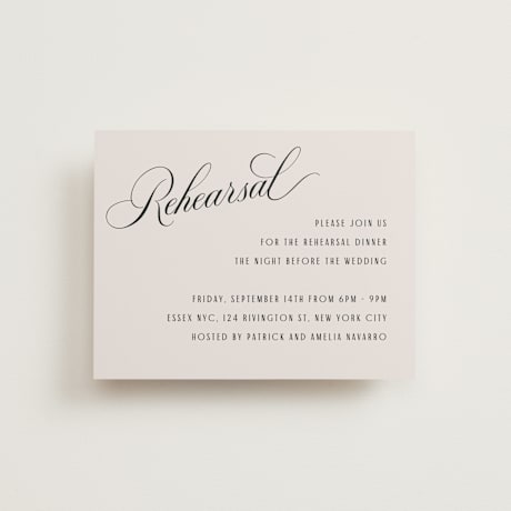 Rehearsal Dinner Cards