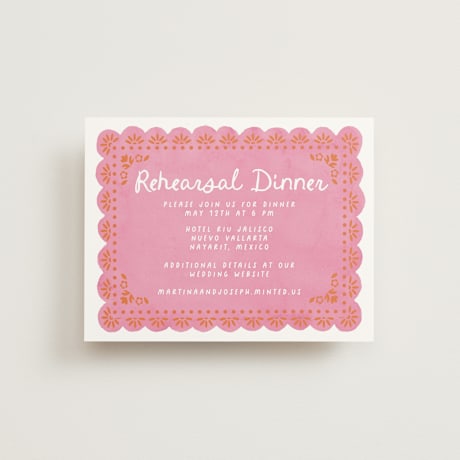 Rehearsal Dinner Cards