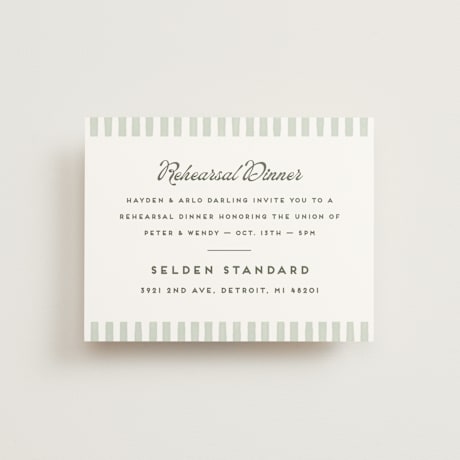 Rehearsal Dinner Cards
