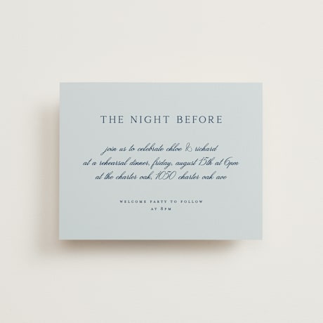 Rehearsal Dinner Cards
